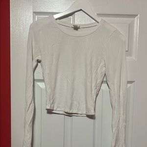 White Long Sleeve Women's Top